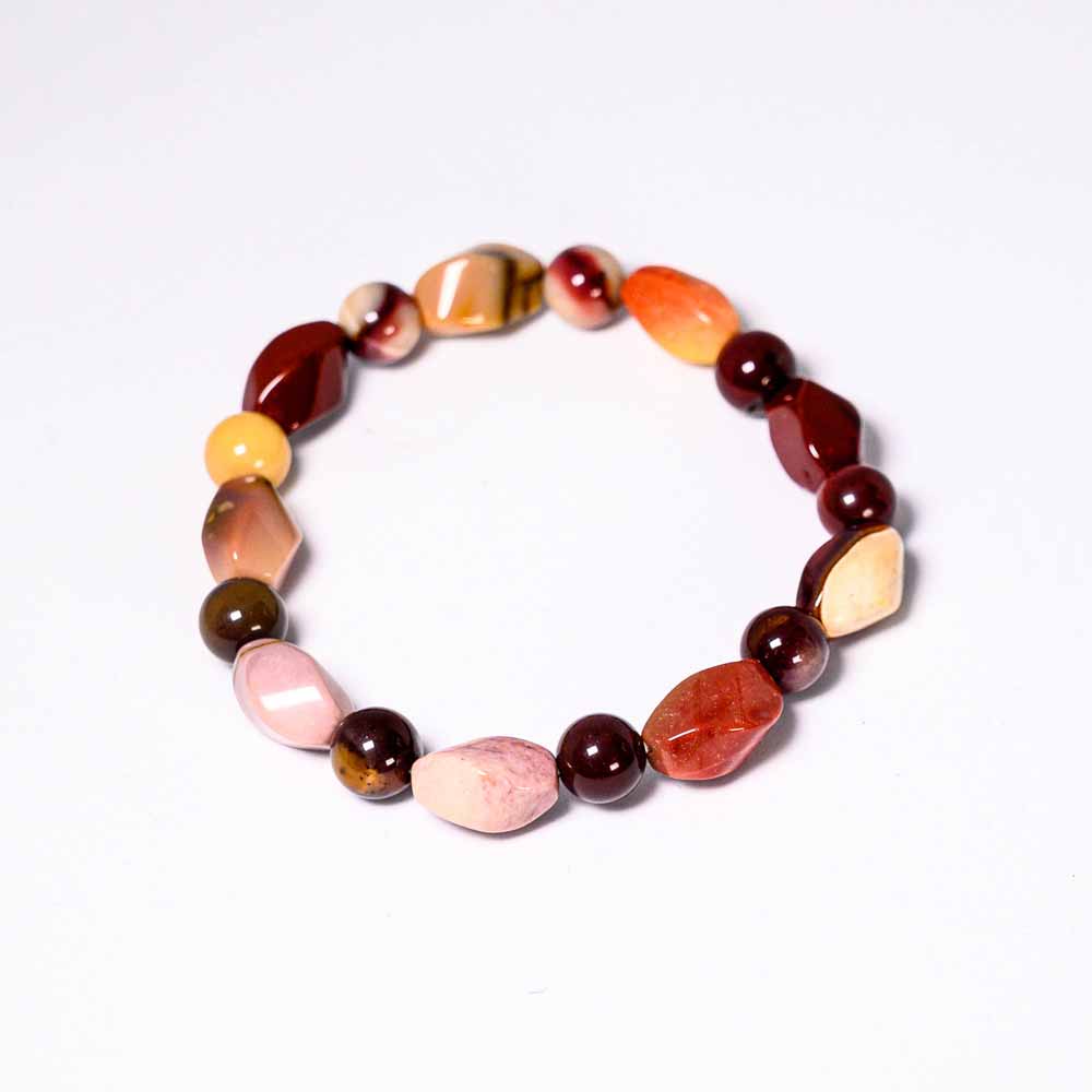 TIGERAUGE Armband, ovale und runde Steine