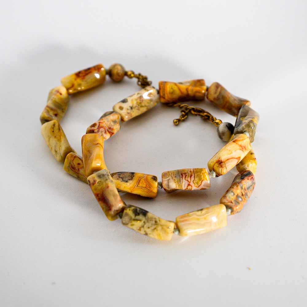 ACHAT Kette laengliche Steine