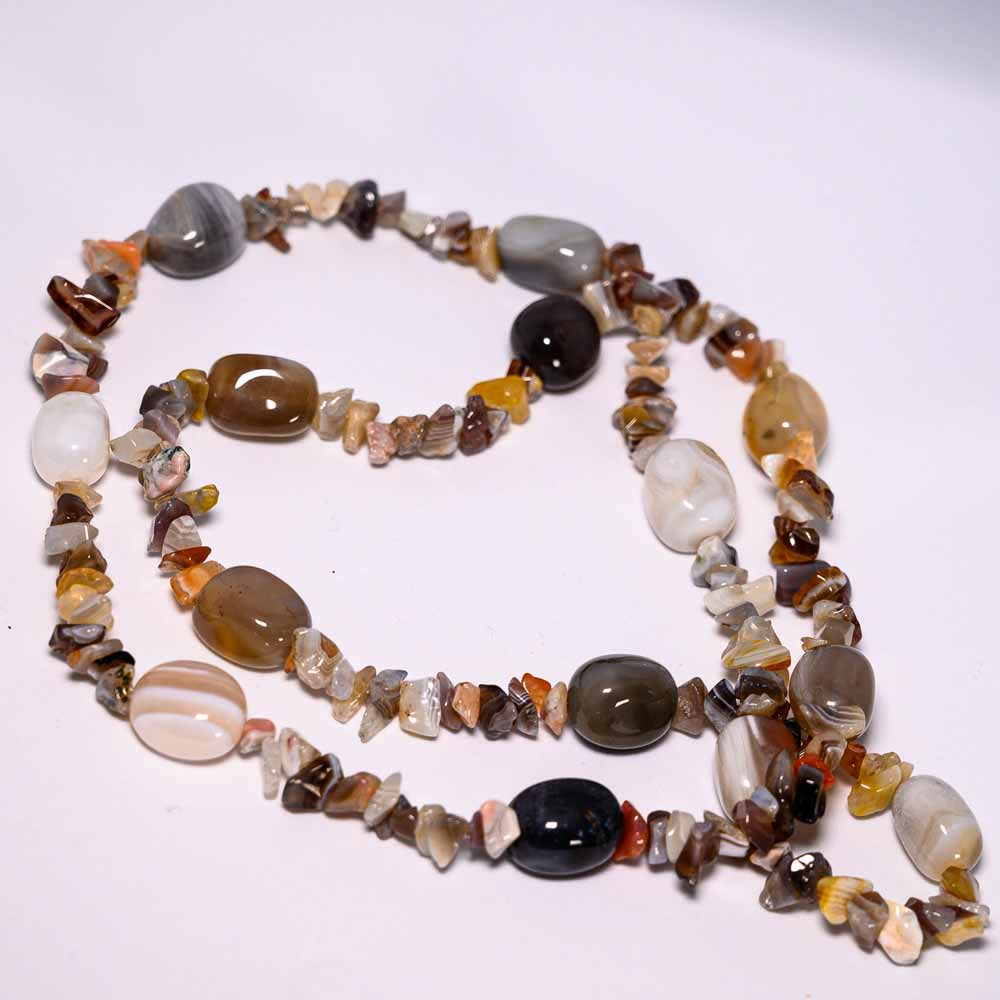 achat kette unterschiedliche Steine