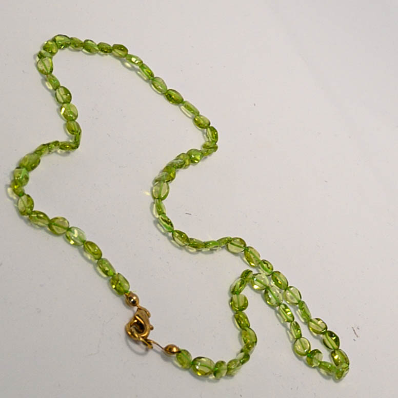 ZITRIN Kette, runde Steine