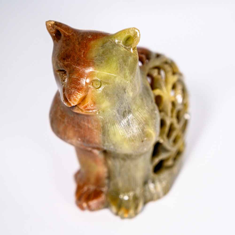 Speckstein Katze-groß